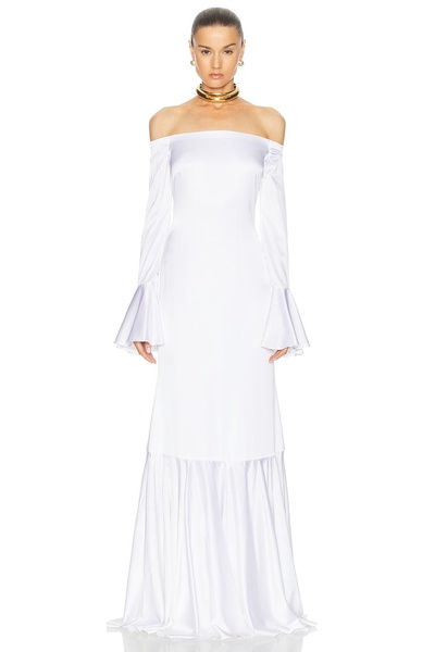 Zarina Off Shoulder Trumpet Gown