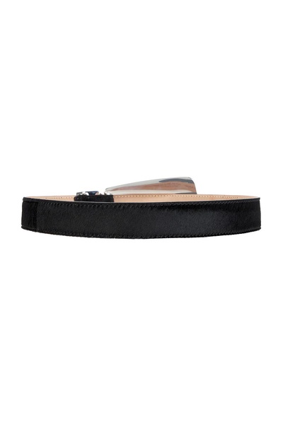 Lucca 30mm Silver Buckle Belt