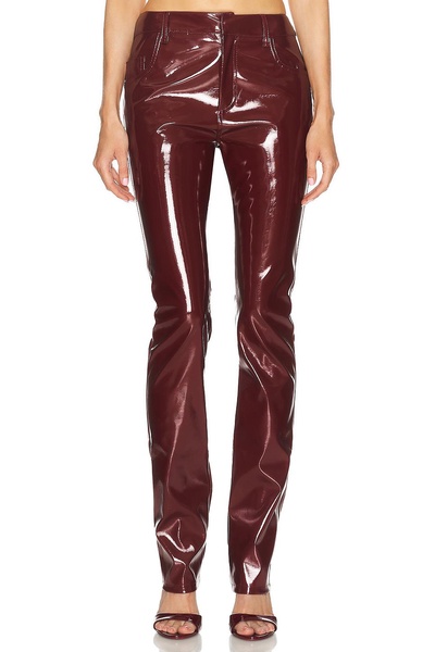 Faux Patent Leather Pant