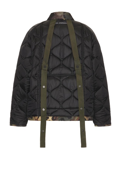 Multi-Pocket Camouflage Quilted Jumper