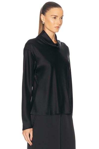 Barb Long Sleeve Cowlneck Top