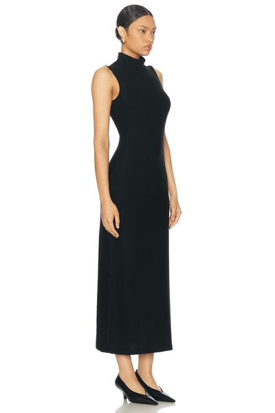 Lauren Sleeveless Turtleneck Maxi Dress