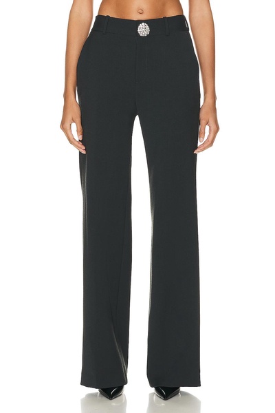 Crystal Embellished Slit Trouser