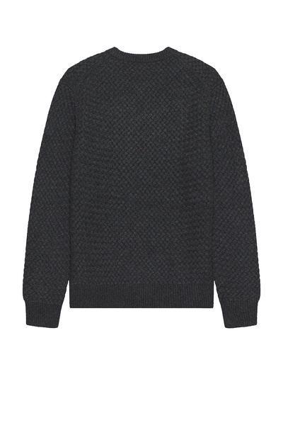 Cash Basketweave Crew Sweater