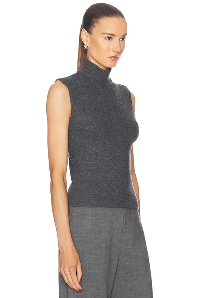 Lauren Sleeveless Turtleneck Top