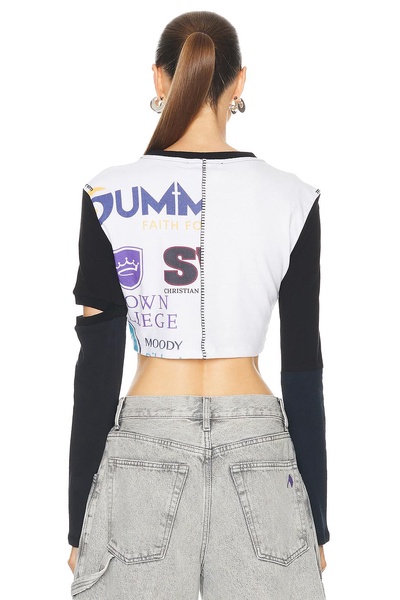 Regenerated Cropped Graphic Tee