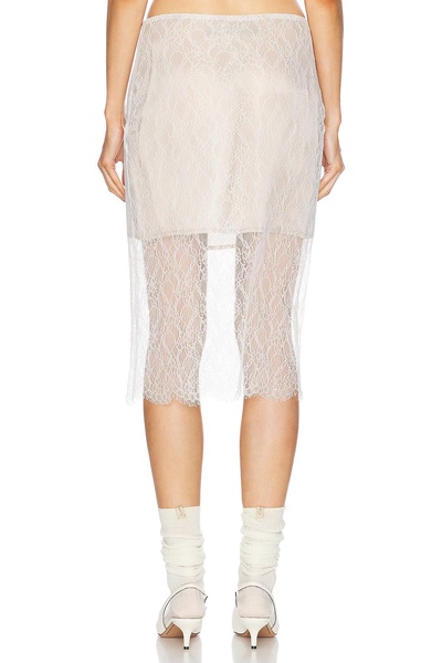 Sheer Lace Slip Skirt