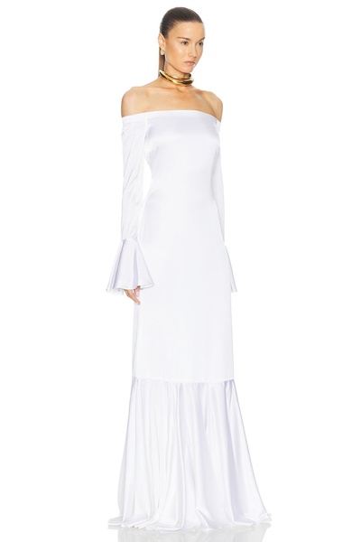 Zarina Off Shoulder Trumpet Gown