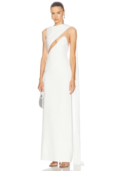 Draped Chest Detail Gown