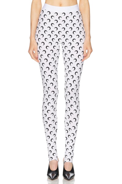 Moon Printed Jersey Stirrup Legging