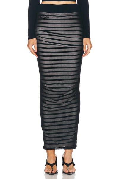 Mariniere Long Ribbed Skirt