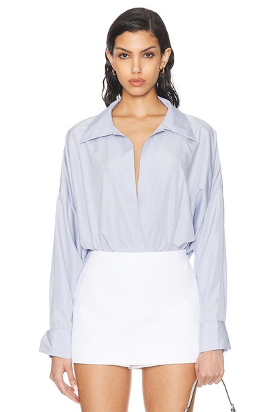 Super Oversized Boyfriend Shirt Bodysuit