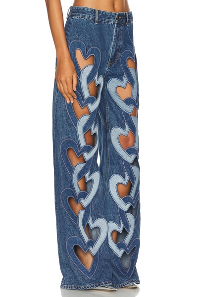 Heart Cutout Wide Leg