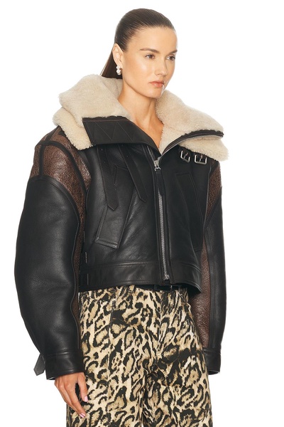 Petite Grand Shearling Jacket