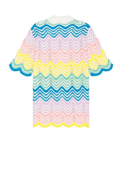 Gradient Wave Knit Shirt