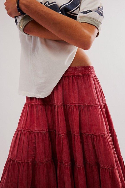 In Full Swing Midi Skirt