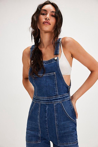 MOTHER High-Waisted Twister Overalls