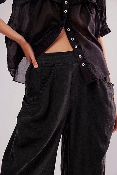 High Road Washed Pull-On Barrel Pants