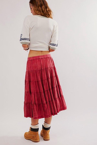 In Full Swing Midi Skirt