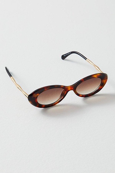 Ella Slim Oval Sunglasses