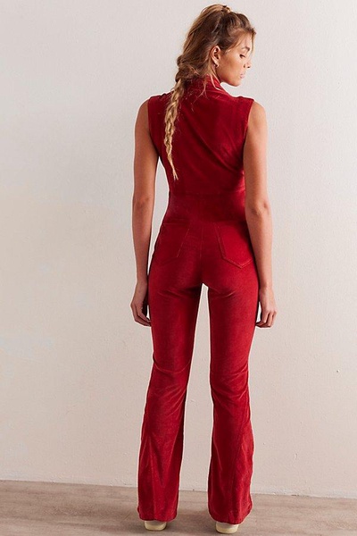 CRVY Ring The Alarm Corduroy One-Piece