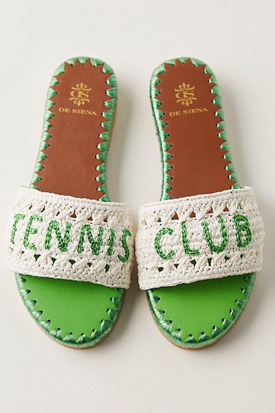 Tennis Club Slide Sandals