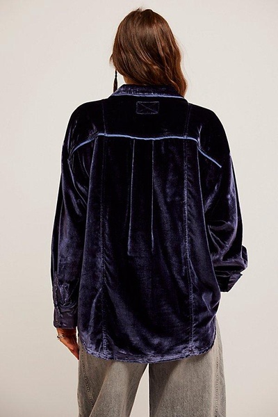 We The Free Luxy Solid Velvet Shirt