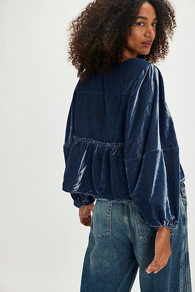 Brunch Babe Velvet Blouse