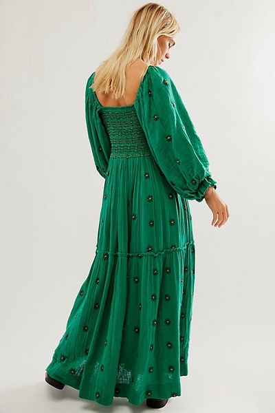 Dahlia Embroidered Maxi Dress