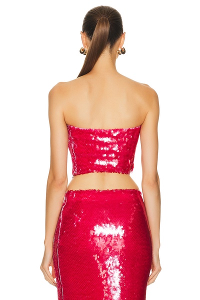 Stretch Sequin Tube Top