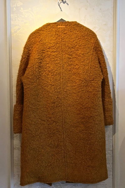 Elizabeth and James Paloma Curly Alpaca Wide Cuff Coat