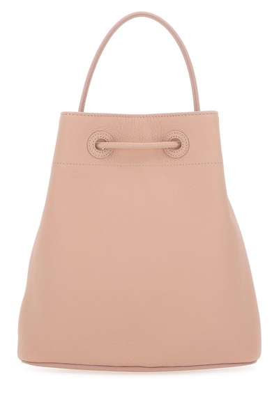 Burberry Woman Pink Leather Small Tb Bucket Bag