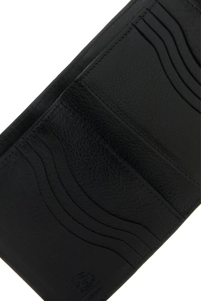 Black leather wallet