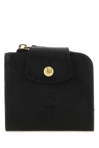 Black leather wallet