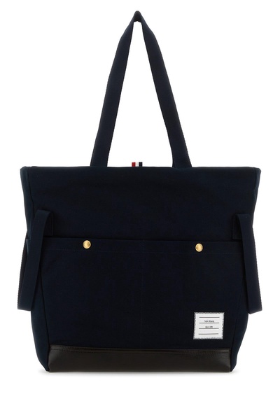 Midnight blue canvas shopping bag