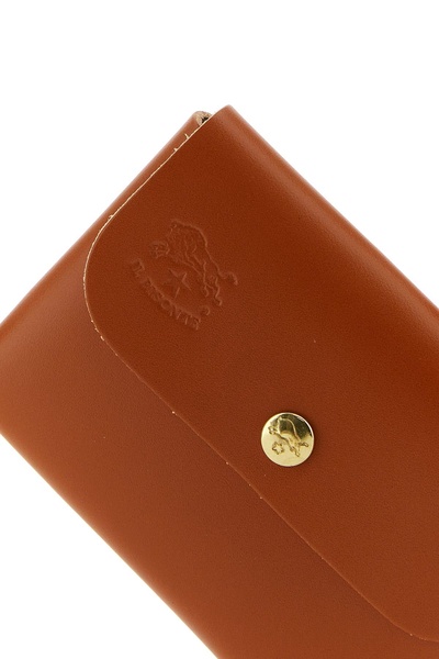 Caramel leather coin purse