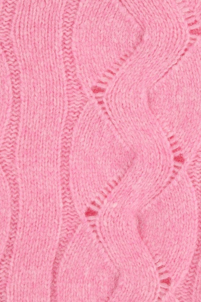 Pink alpaca blend oversize sweater