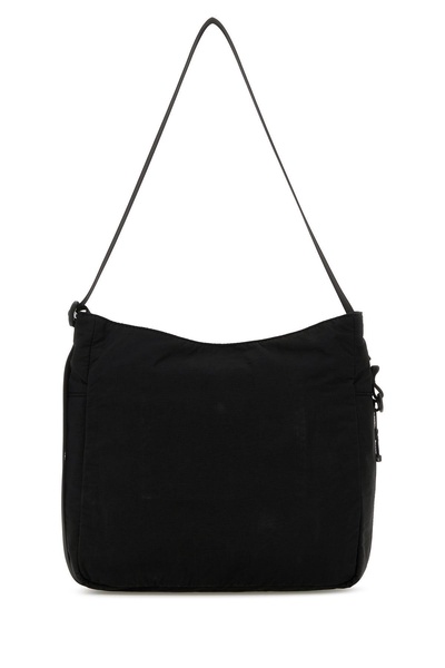 Black nylon crossbody bag