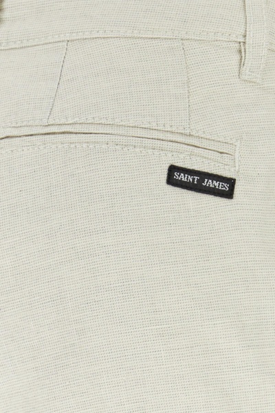 Sand cotton blend pant