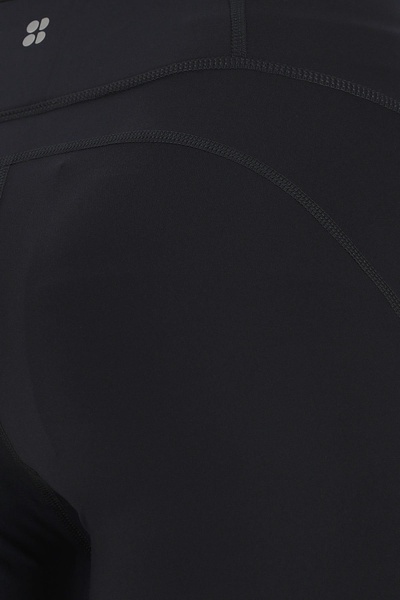 Black stretch nylon pant