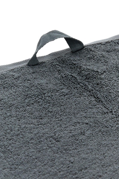 Charcoal terry towel