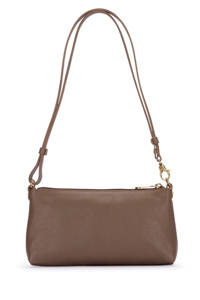 Mud leather Lucia shoulder bag