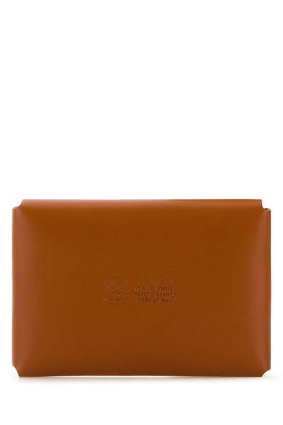 Orange leather Sovana card holder