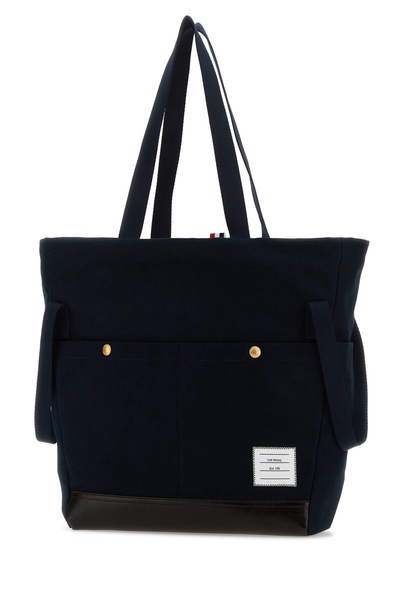 Midnight blue canvas shopping bag