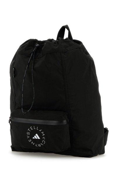 Black polyester Adidas By Stella McCartney backpack