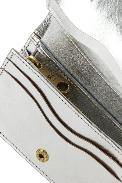 Silver leather Oliveta wallet