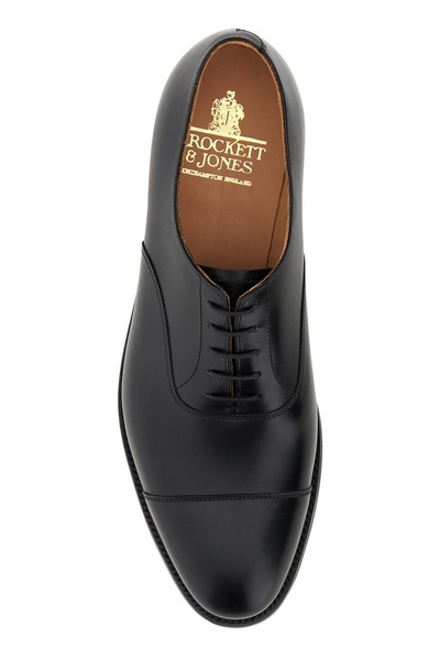 Black leather Connaught 2 lace-up shoes