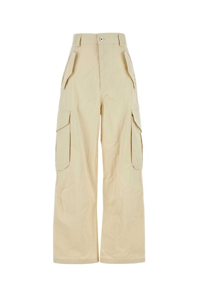 Bottega Veneta Woman Sand Cotton Blend Cargo Pant