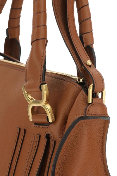 Brown Leather Medium Marcie Handbag