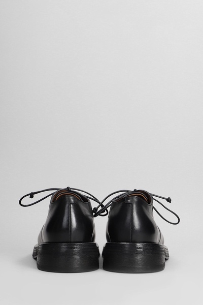 Mentone Lace Up Shoes In Black Leather